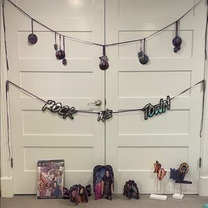 Disney Descendants 3 Photo Prop Set/Party Decor with Purple and Black Accents